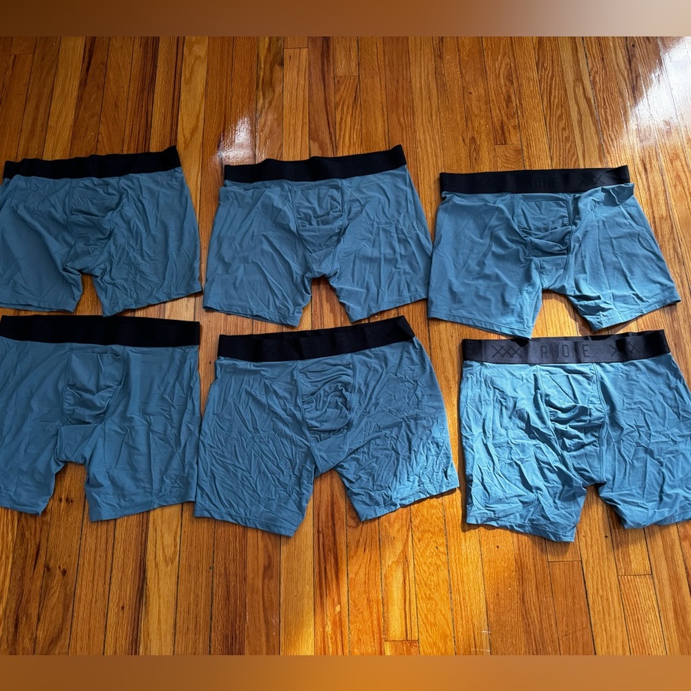 Men's Rhône Acttive C.O.R. Blue Boxer Briefs